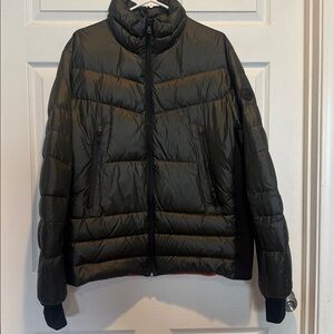 Michael Kors Dark Green Puffer Jacket